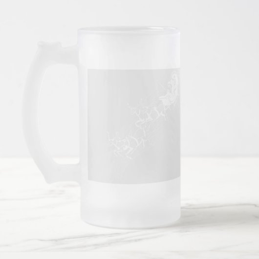 Kerst: Kerstman - Matglas Bierpul (Links)