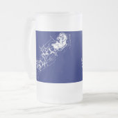 Kerst: Kerstman - Matglas Bierpul (Voorkant links)