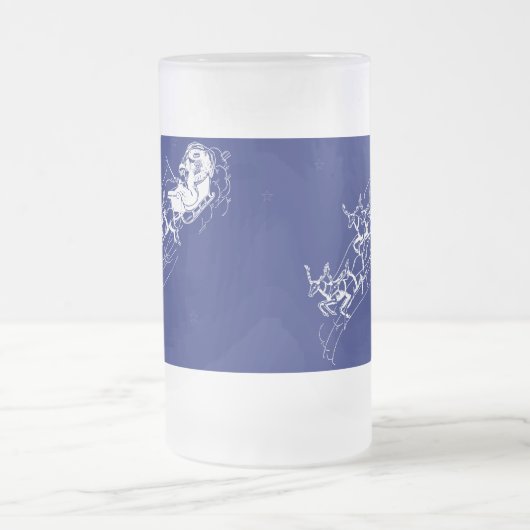 Kerst: Kerstman - Matglas Bierpul (Center)