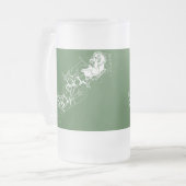 Kerst: Kerstman - Matglas Bierpul (Voorkant links)