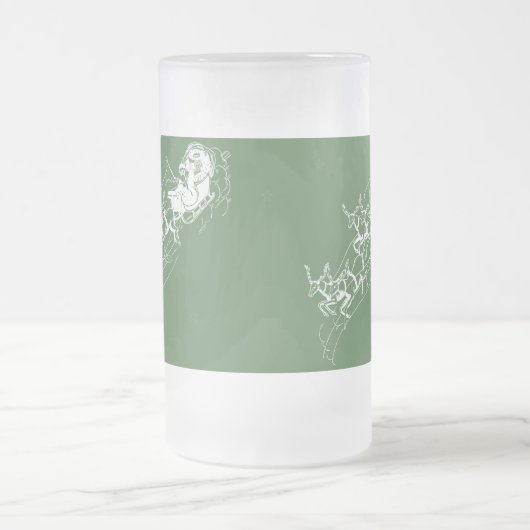 Kerst: Kerstman - Matglas Bierpul (Center)