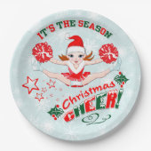 Kerst-kerstman Papieren Bordje (Voorkant)