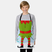 Kerst Kerstman's Elf Body Legs Schort (Gedragen)