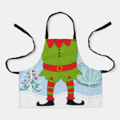 Kerst Kerstman's Elf Body Legs Schort (Voorkant)