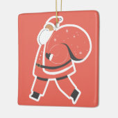 Kerst Kerstmis Cute Keramisch Ornament (Links)
