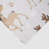 Kerst Kerstmis Herten Serie Design 1 Tissuepapier (Detail)
