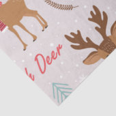 Kerst Kerstmis Herten Serie Design 2 Tissuepapier (Detail)