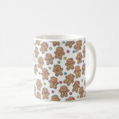 Kerst Kerstmis Koffiemok met Peperkoekmannetjes (Voorkant rechts)