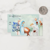 Kerst Kerstmise Kerstdag Kerstkaart Notitiekaartje (Voorkant / Achterkant in situ)