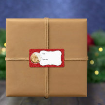 Kerst Kerstmuts Italiaanse Koekjes Cadeaublaadje S