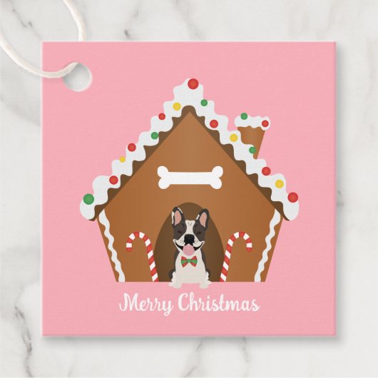 Kerst-kerstontbijtkoek Bedankjes Labels (Voorkant)