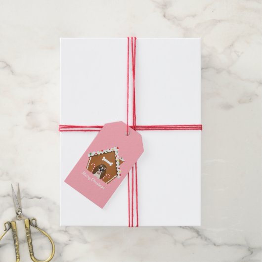 Kerst-kerstontbijtkoek Cadeaulabel (Met Touw)