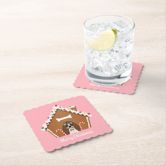 Kerst-kerstontbijtkoek Kartonnen Onderzetters (Insitu)