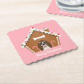 Kerst-kerstontbijtkoek Kartonnen Onderzetters (Gebogen)