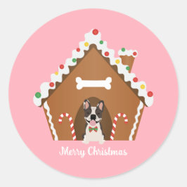Kerst-kerstontbijtkoek Ronde Sticker