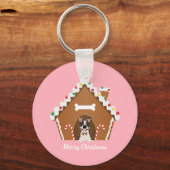 Kerst-kerstontbijtkoek Sleutelhanger (Voorkant)