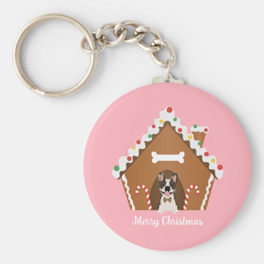 Kerst-kerstontbijtkoek Sleutelhanger (Voorkant)