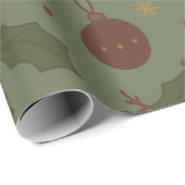 Kerst kerstpapier van gemberkoek cadeaupapier (Rol Hoek)
