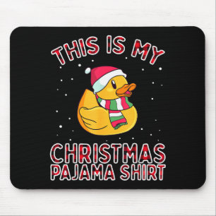 Kerst kerstpyjama voor familie eend Dit is mijn gr Muismat