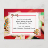 Kerst kerstrecept voor koekjesbrood briefkaart (Voorkant)