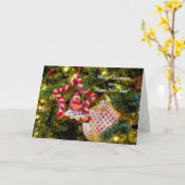 Kerst-kerstsierWenskaart Kaart (Gele Bloem)