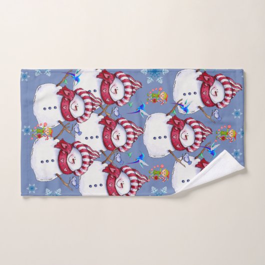 Kerst kerstsnowman Elf Bad Handdoek (Handdoek)