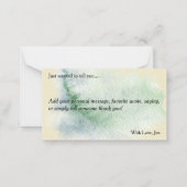 Kerst Kerststal Kaart Notitiekaartje (Achterkant)