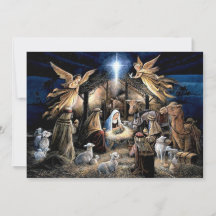 Kerst Kerststal scène engelen