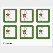 Kerst Kerststok Aan/Uit Gift Sticker (Vel)