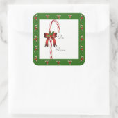Kerst Kerststok Aan/Uit Gift Sticker (Tas)