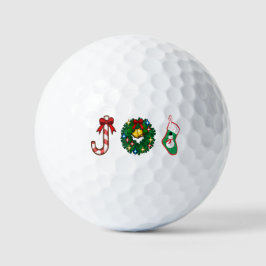 Kerst Kerststok Belletjes krans Sneeuwman Sock JOY Golfballen
