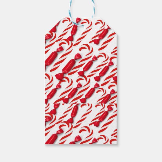 Kerst Kerststok Cadeaulabel (Voorkant)