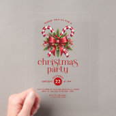 Kerst Kerststok Feest Uitnodiging (Insitu (Draagbaar))