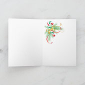Kerst Kerststok Feestdagen Kaart (Binnen)