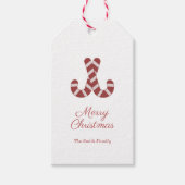Kerst Kerststok Gift Tag Cadeaulabel (Voorkant)
