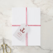 Kerst Kerststok Gift Tag Cadeaulabel (Met Touw)