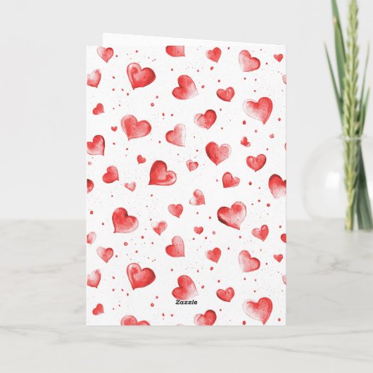 Kerst Kerststok Hart Kaart (Achterkant)