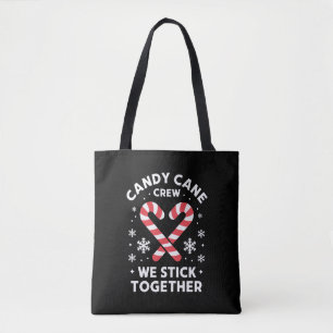 Kerst Kerststok Hart We Plakken Aan Elkaar Tote Bag