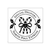 Kerst Kerststok Houten Stempel (Afrduk)