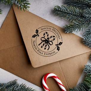 Kerst Kerststok Houten Stempel