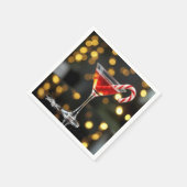 Kerst Kerststok in een Cocktail Servet (Hoek)