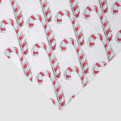 Kerst Kerststok Patroon Tissuepapier (Detail)