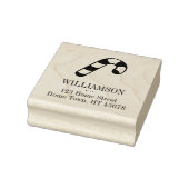 Kerst Kerststok Retouradres Rubberstempel (Stempel)