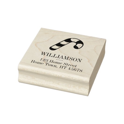 Kerst Kerststok Retouradres Rubberstempel (Stempel)