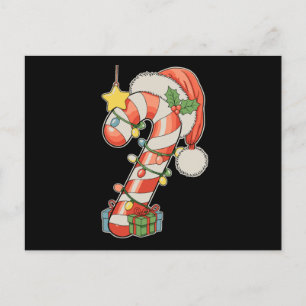 Kerst Kerststok Santa Hoed Kerstmis Vakantie Seizo Briefkaart