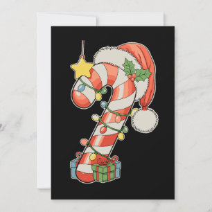 Kerst Kerststok Santa Hoed Kerstmis Vakantie Seizo Feestdagenkaart