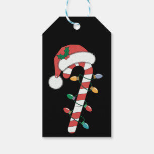 Kerst Kerststok Santa Kerstmis Kinderen  Cadeaulabel