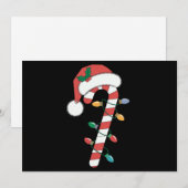 Kerst Kerststok Santa Kerstmis Kinderen  Feestdagenkaart (Voorkant / Achterkant)