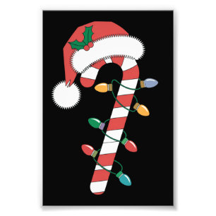 Kerst Kerststok Santa Kerstmis Kinderen  Foto Afdruk