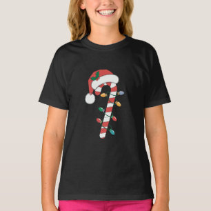 Kerst Kerststok Santa Kerstmis Kinderen T-shirt